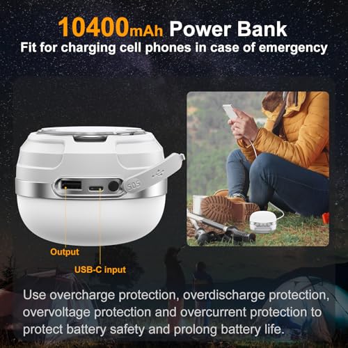 LED Camping Lantern Rechargeable 1400LM (Bright White)