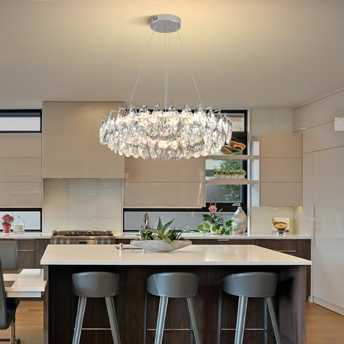 Modern Round Crystal Chandelier