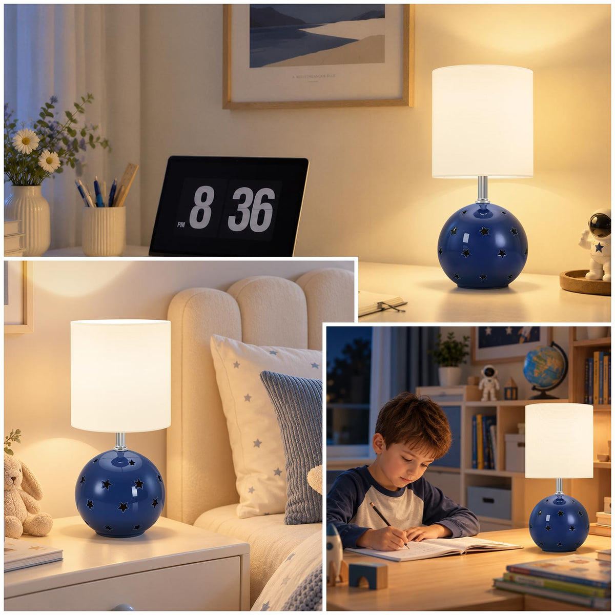 Small Table Lamp (Navy)