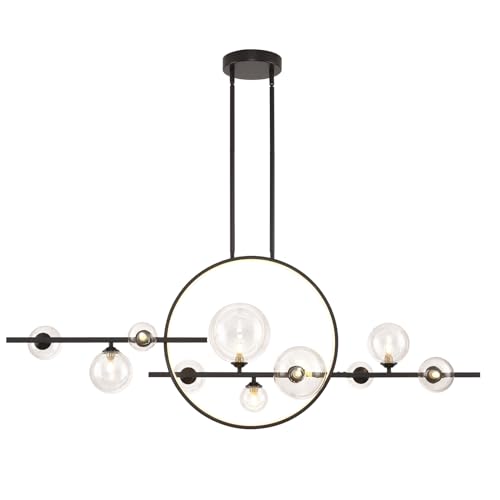 54" Modern Pendant Light Fixtures (Black / 54.3 inches)