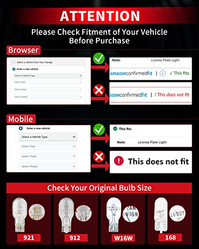 921 LED Bulb Reverse Light (White / 921/912/T15)