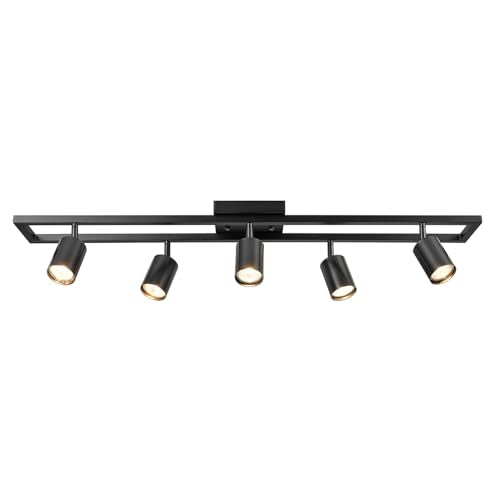 5 Light Track Lighting (Matte Black, 5-Light, Weston)