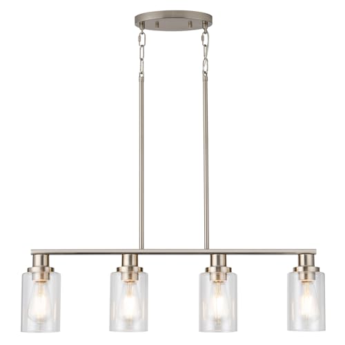 Kitchen Island Lighting (4-Light / Brushed Nickel)