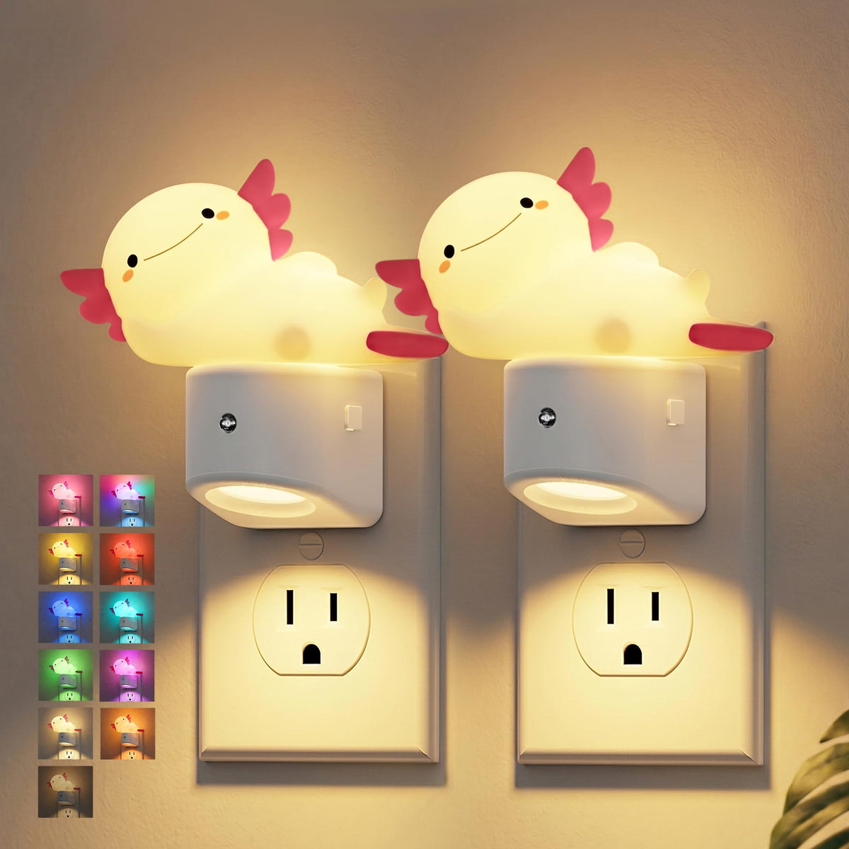 Night Light for Kids (Axolotl / 2 Pack)