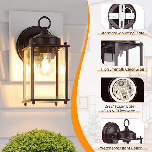 Outdoor Wall Lantern (Dark Chocolate / 10.24 inch)