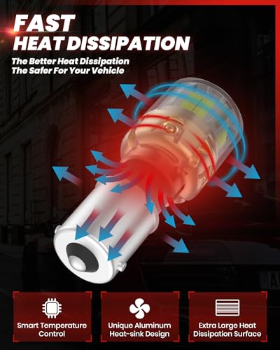 L2 1156 LED Bulb Reverse Backup Light Daytime Running BA15S 7506 (White / 1156)