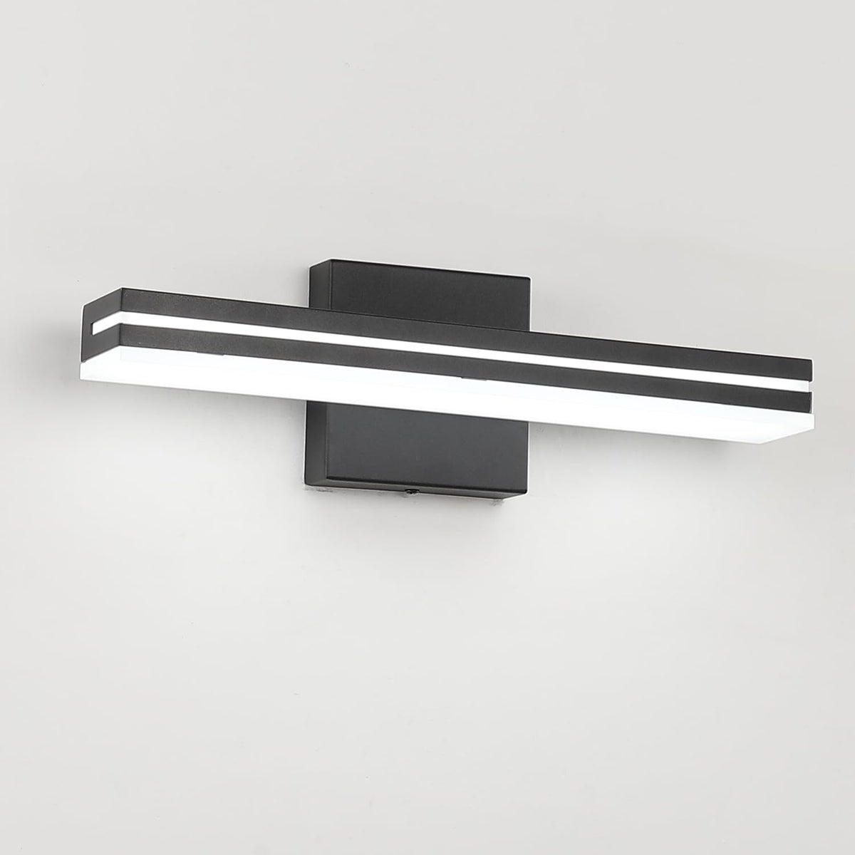 16 Inch LED Modern Bathroom Vanity Light Bar (16-Inch / Black-Cool White)
