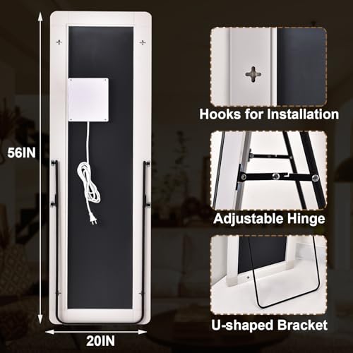 56" x 20" Full Length Mirror (Rectangle / 56"L x 20"W)
