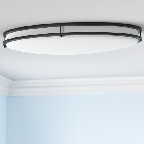 LED 32" Oval Flush Mount Lighting (Oil-Rubbed Bronze)