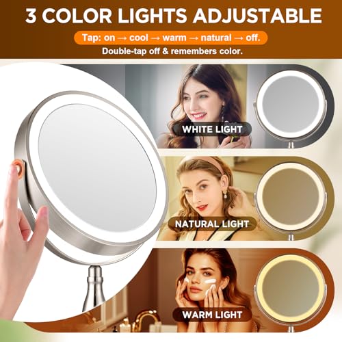 Magnifying Mirror with Lights