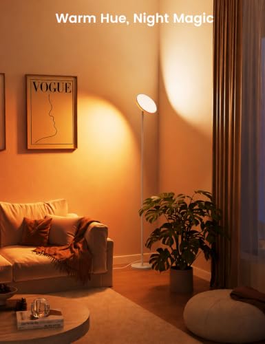 UFO Torchiere Floor Lamp (Gray)
