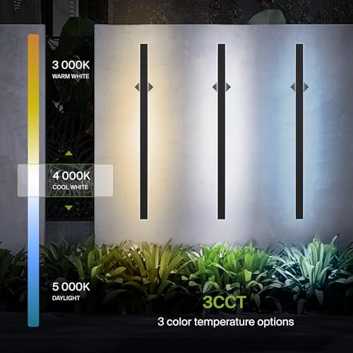 72" LED Linear Wall Sconce 2 Pack (Black)
