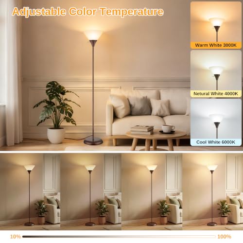 Floor Lamp for Living Room (Brown)