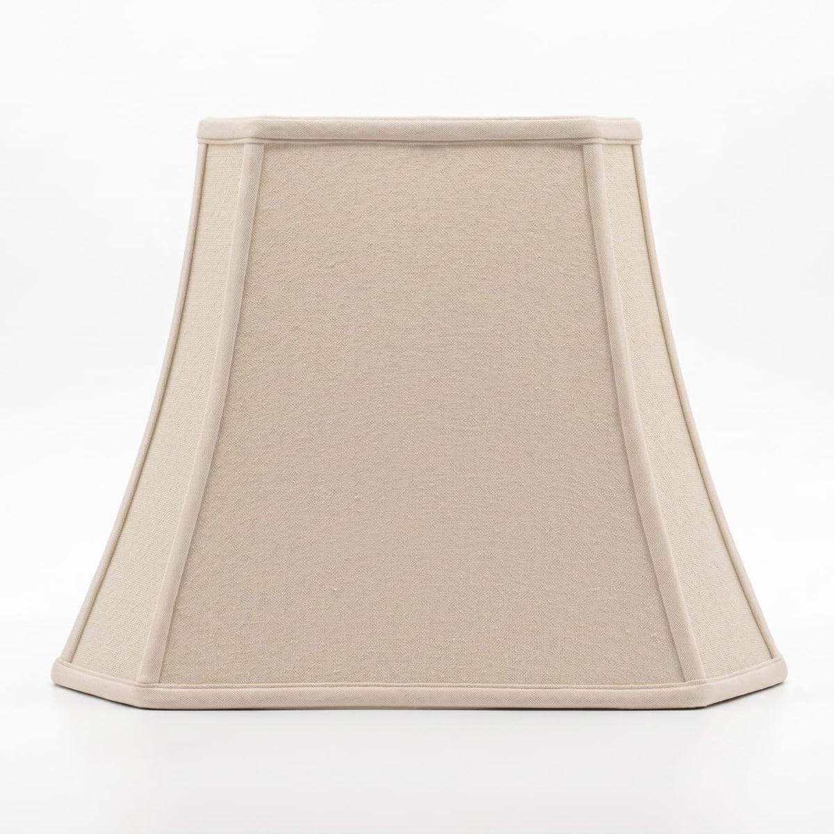 BSO-710-18LNBG Rectangle Cut Corner Basic Lamp Shade, (7x10) x (12.25x18) x 13.25, Linen Beige ((7x10) x (12.25x18) x 13.25 / Linen Beige)