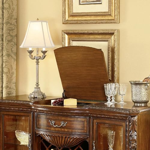 Square Lampshade for Table Lamps (8 x 14 x 11 inches - 1 Pack / Beige Dark Fabric)