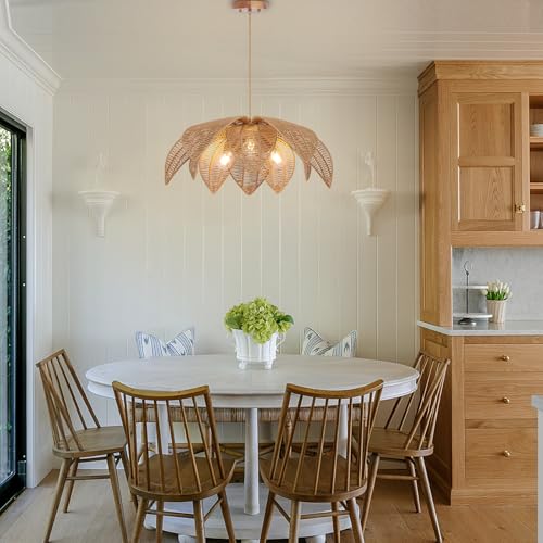 Hand Woven Rattan Chandelier