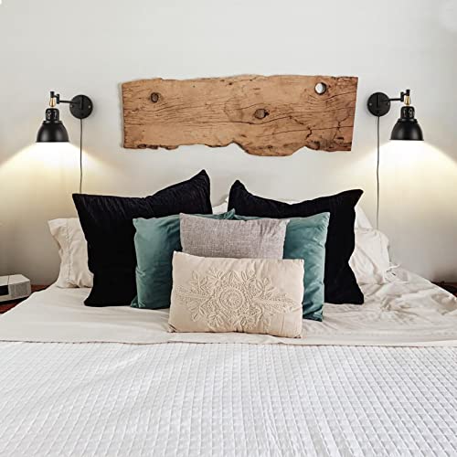 Dimmable Swing Arm Wall Lights with Plug in Cord Wall Mounted Light Industrial Wall Sconce (1 Pack - Dimmable)