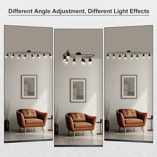 8 Light Track Lighting Fixtures Ceiling (8 light-black)