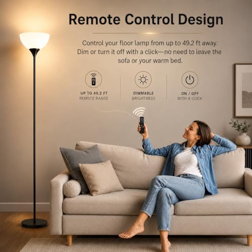 Floor Lamp Remote Control (Matte Black)
