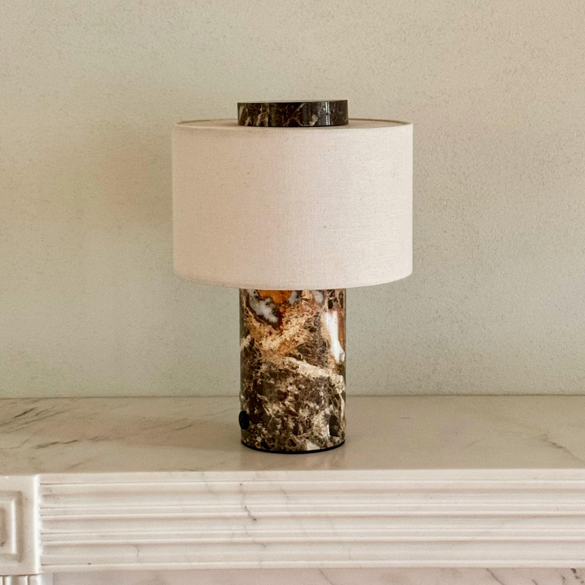 Marble Lamp Stone Table Lamps Collection (Plug-in Emperador Dark Lamp)