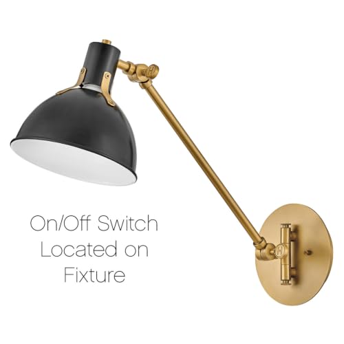 Argo Medium Swing Arm Wall Sconce (Satin Black)