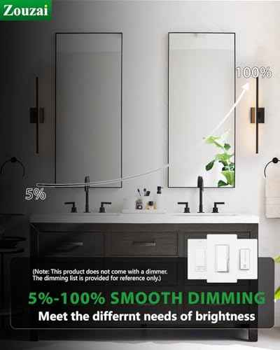 24 inch Modern Bathroom Vanity Lighting Fixtures Over Mirror (24 inch (2nd Gen))