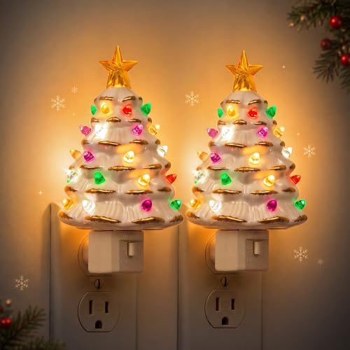 Christmas Tree Night Light (white Christmas Tree / 2 Pack)