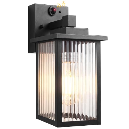 Motion Sensor Wall Light (Black / 10.6''-1 Pack)