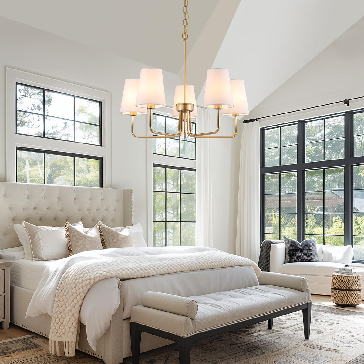 Farmhouse Chandelier (Gold)