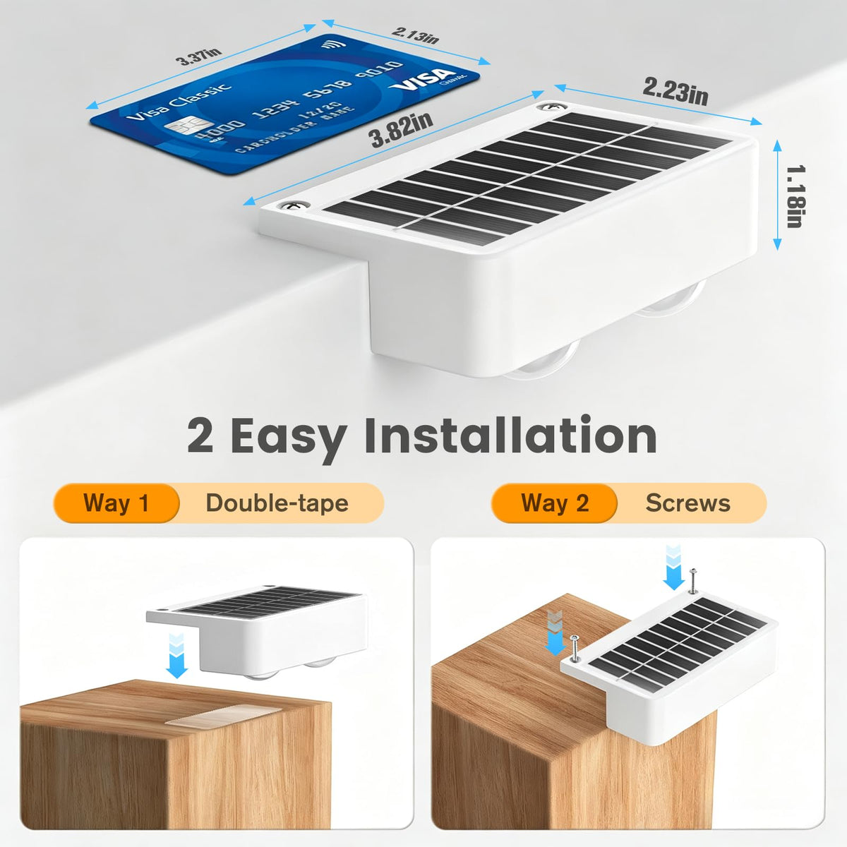 Solar Deck Lights with Remote (White)