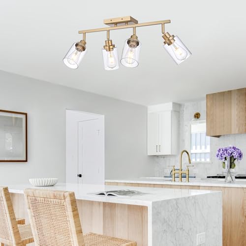 4 Light Gold Track Lighting Kits (Gold / 4-Light)