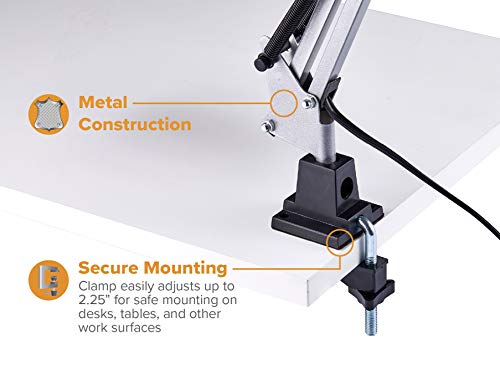 Office VLF100 (36" Reach / Clamp, White)