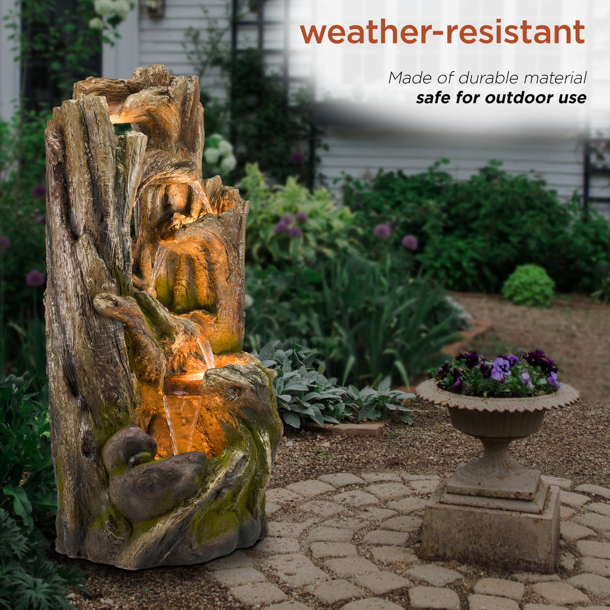 WIN1520 59" Indoor (59" H - 5-Tier Fountain w/ Led's)
