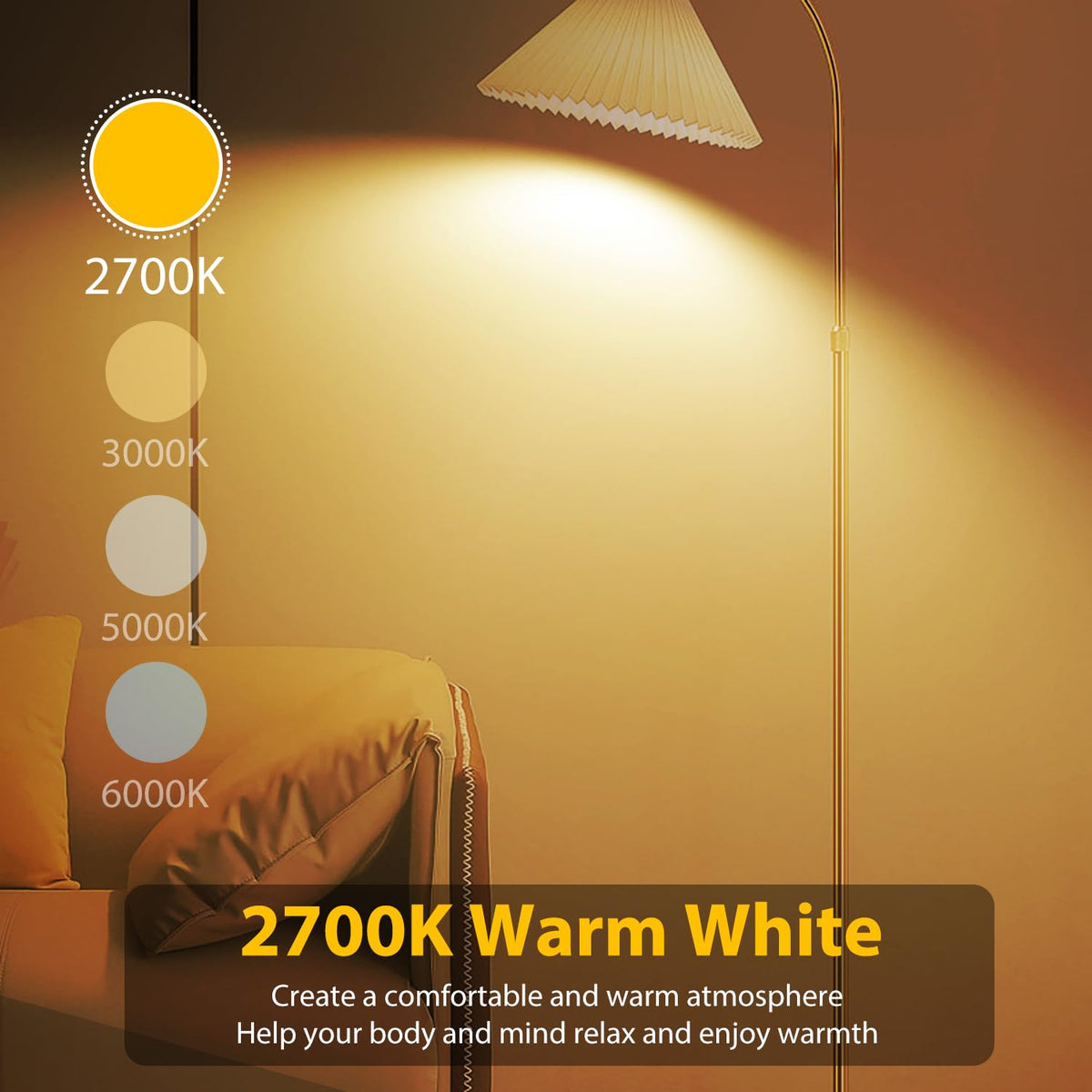 6 Pack A19 LED Bulbs (Soft White 2700k / 6 Counts)