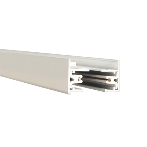 LT2 WT 120V 2 Foot L Track with Mounting Hardware and Two End Caps (White / 2 Feet / L-Series)