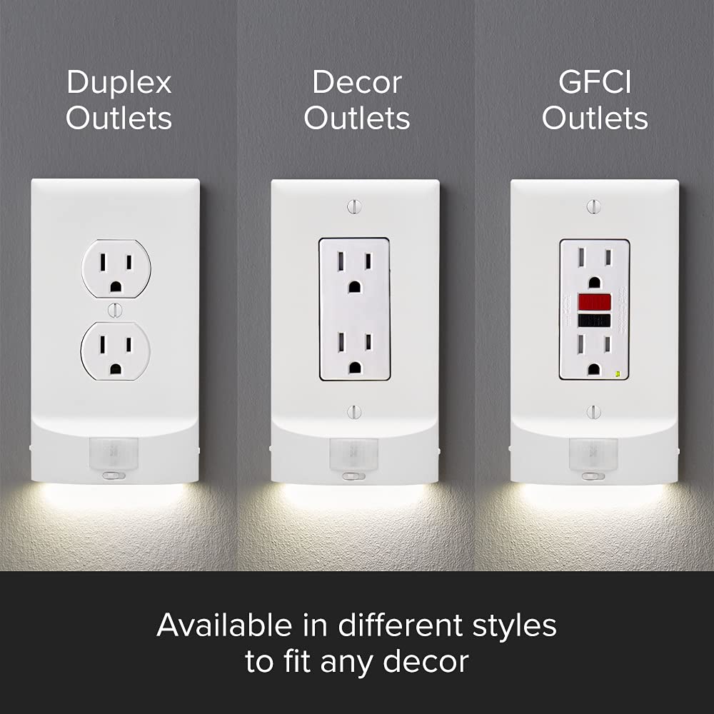 5 Pack SnapPower MotionLight [For Duplex Outlets] (Duplex (5 Pack) / Ivory)