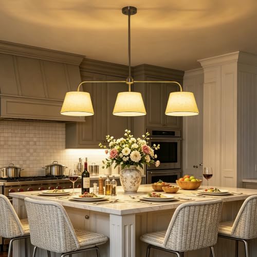 40" Nickel Kitchen Island Lighting (Nickel)