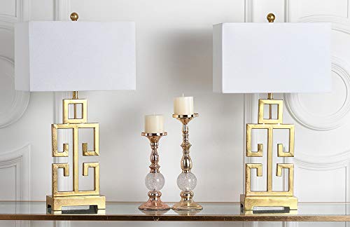 Greek Key Table Lamp Set of 2 (Antique Gold - Set of 2)