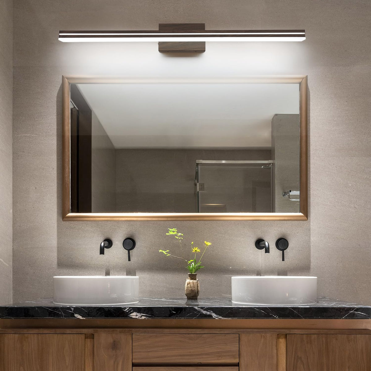 LED Modern Bathroom Vanity Light Fixtures (40-Inch / Brown)