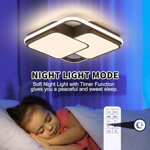 Modern LED Ceiling Light Fixture (2Square-B)
