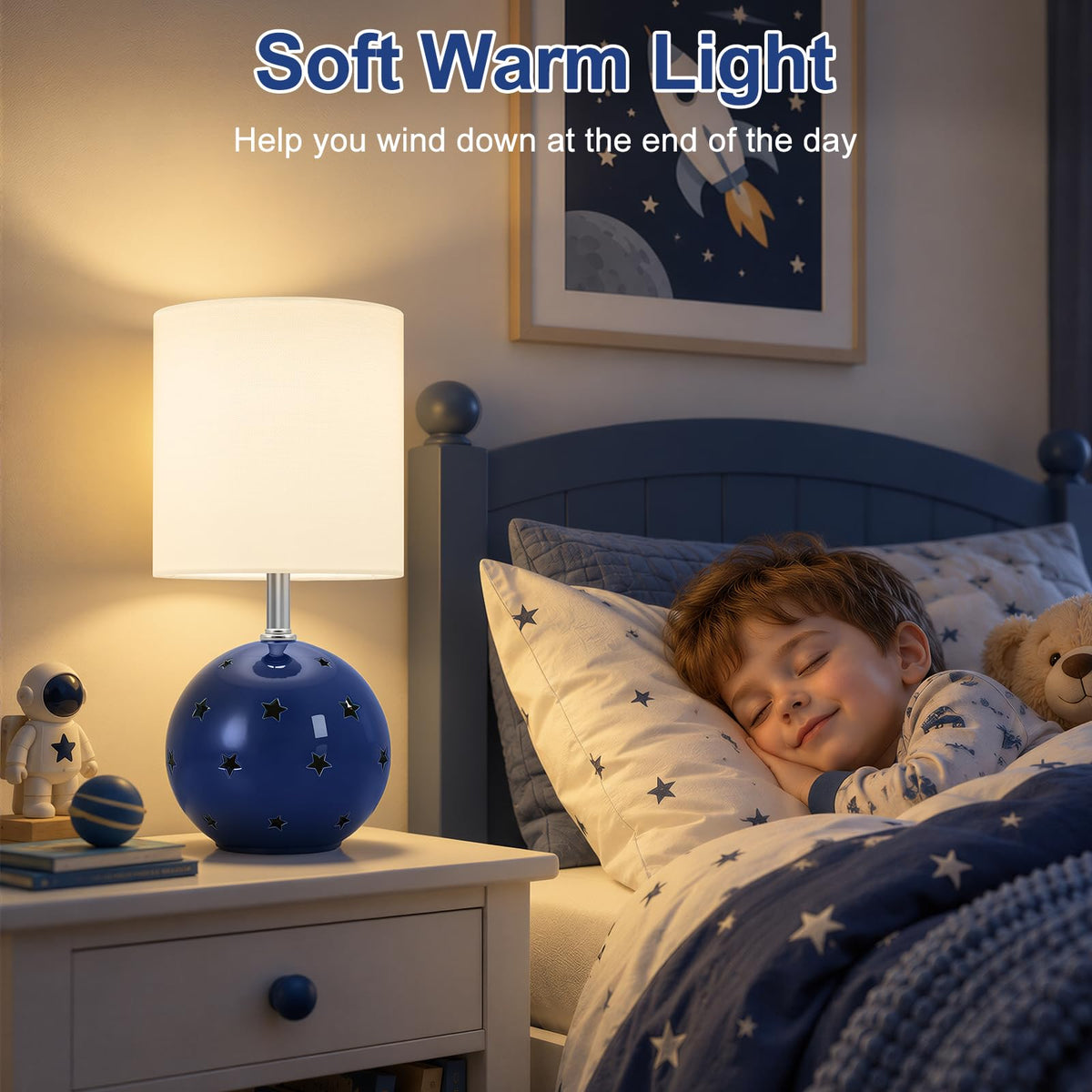 Small Table Lamp (Navy)