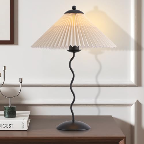 Pleated Table Lamp (Black)