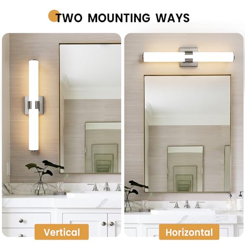 Brushed Nickel Vanity Lights for Bathroom (Brushed Nickel / 22.8 INCH)