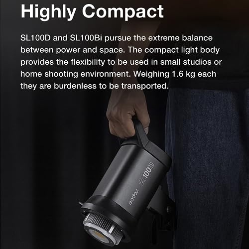 SL100Bi 2 Light Kit 100W Continuous LED Video Light bowens mount photography lighting with Softbox Light stand for video recording