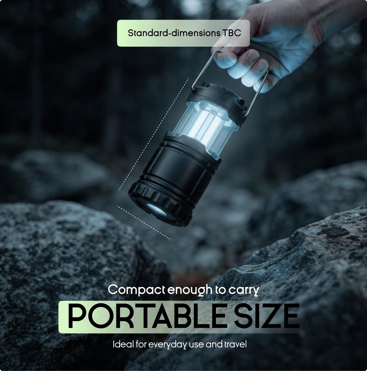 LED Camping Lantern (4 Pack / Small (300 Lumens))