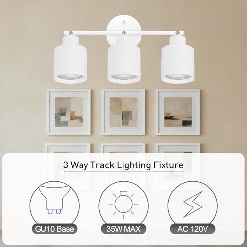 3 Light Led Track Lighting (3 light White)