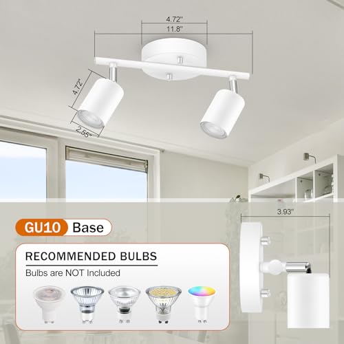LED 2 Light Track Lighting Kit (2 Light-White)