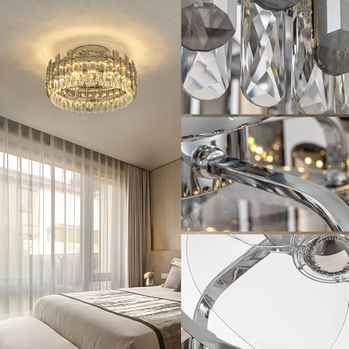 Flush Mount Ceiling Fan with Light