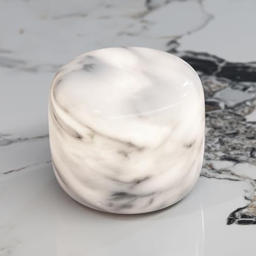 Marble Lamp Table Lamp Unique Stone Touch Lamp Pat Lamp Type (Cloudy White Marble)