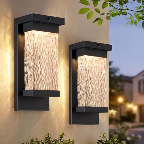 2 Pack Motion Sensor LED Outdoor Lights (Motion Sensor- 2 PACK / Black)